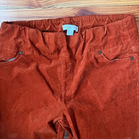 Coldwater Creek Burnt Orange Corduroy Pants. Size 12 - Picture 2 of 4